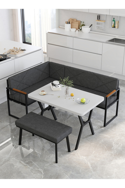 Mygusi Src Mutfak, Balkon Köşe Takımı, Köşesi Beyaz Masalı