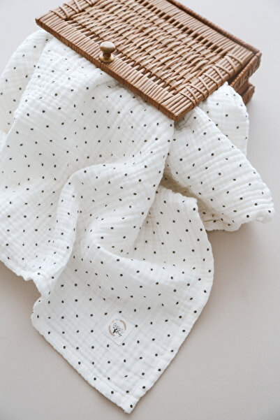 DOUBLE LAYER DOT PATTERN ORGANIC MUSLIN COVER