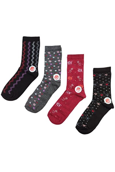 AXE SPORTSWEAR 4 чифта дълги памучни чорапи с цветни шарки