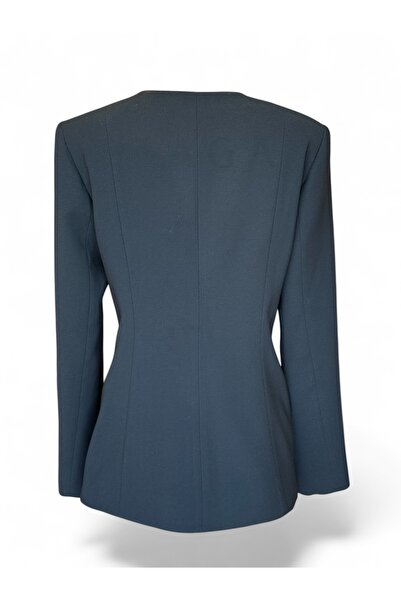 MODA Yaka ve kemer detaylı blazer