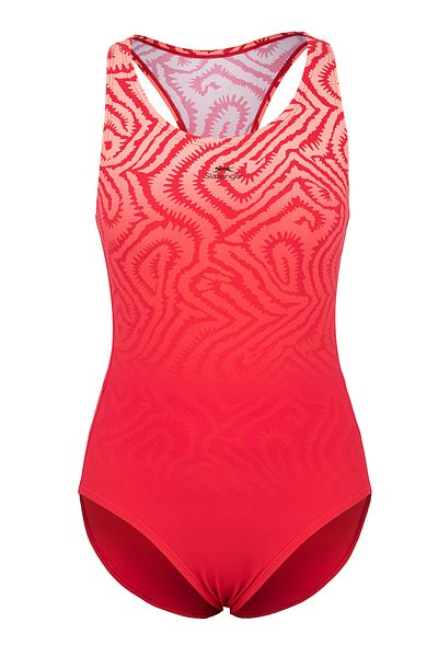 Slazenger Costum de baie roșu pentru damă - Sport Spate Ld43