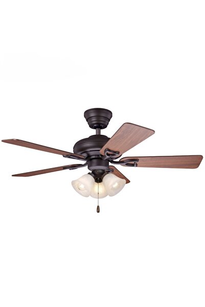 Hunter Fan Seville Çağdaş Bronz - 112 Cm. 3 lü Aydınlatmalı Tavan Vantilatörü
