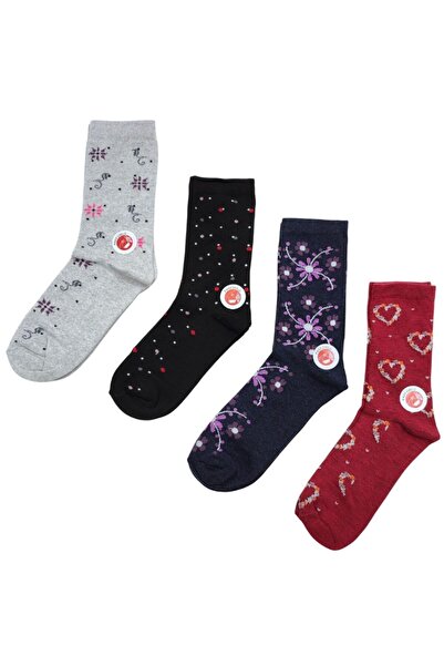 AXE SPORTSWEAR 4 чифта дълги памучни чорапи с цветни шарки