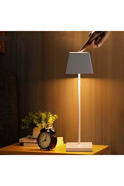 Coverzone 38cm Modern Masa Lambası Oturma Odası Başucu Lambası Restoran Bar Kitap Okuma Işığı LMP5