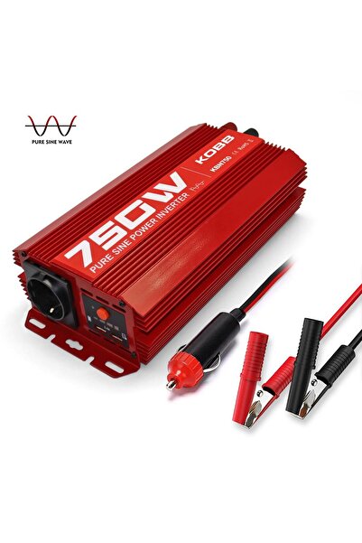 KOBB KBN750 12V/220V 750Watt Tam Sinüs Dönüştürücü İnvertör