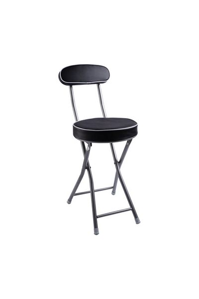 micasa Armless Foldable Chair with Round Padded Seat