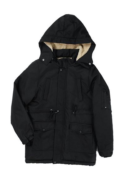Zaziko Kids Boy's Waist Drawstring Double Pocket Lined Fleece Inside Coat 2059-Z