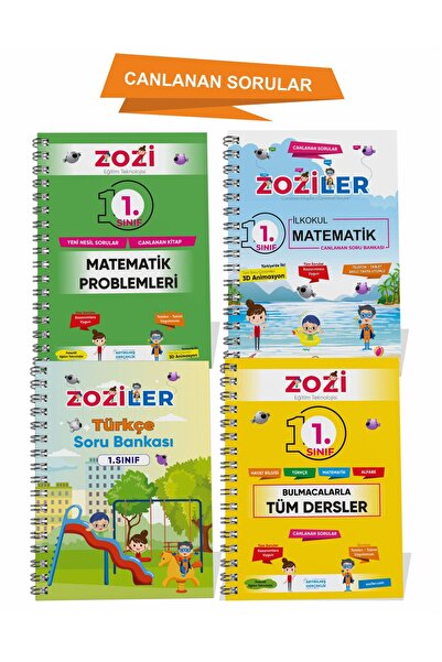 ZOZİLER 1.SINIF TURUNCU SET (Türkçe Soru Bankası-Matematik Soru Bankası-Probl...