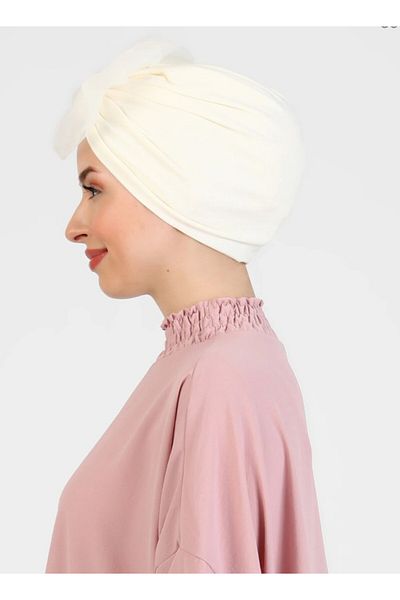 Differenza Ecru Sandy Tulle Şilepo Bonnet - Σχέδιο