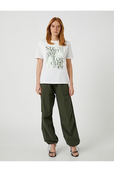 Koton Bright Printed T-Shirt Short Sleeve Cotton