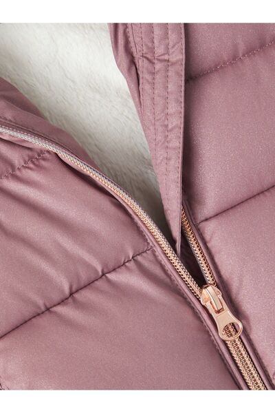 name ıt Суха троянда Дівчинка Капюшон Нормальний пояс Хутровий пуховик NMFMERETHE JACKET3 GLITTER NOOS