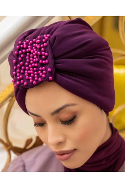 Differenza Plum Sandy Pearl Filled Bonnet Design