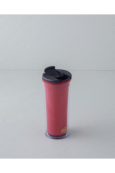 English Home Good Mood Red Acrylic Everyday Travel Mug - 350 ml