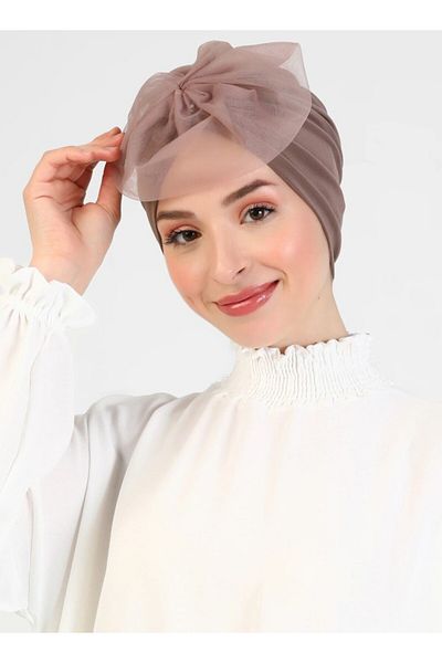 Differenza Sandy Mink Tulle Şilepo Bonnet - Design