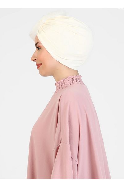 Differenza Ecru Sandy Tulle Pearl Shilepo Bonnet