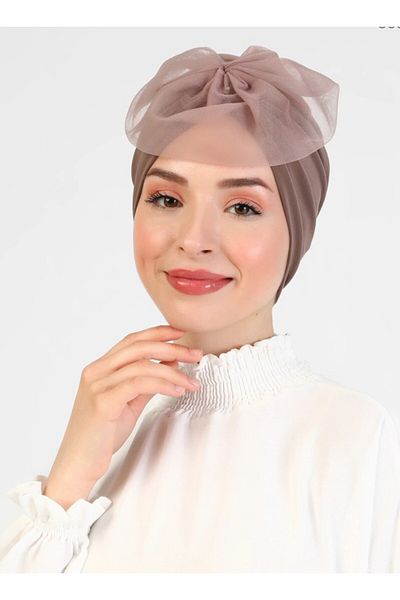 Differenza Sandy Mink Tulle Şilepo Bonnet - Design