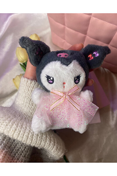 SANRIO Karakterli Kuromi Peluş Anahtarlık 1 Adet
