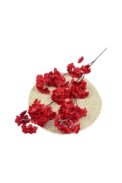 YAPAY ÇİÇEK DERYASI 1ADET JaponKiraz Çiçeği KIRMIZI