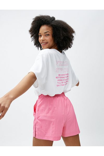 Koton Tricou sport imprimat supradimensionat
