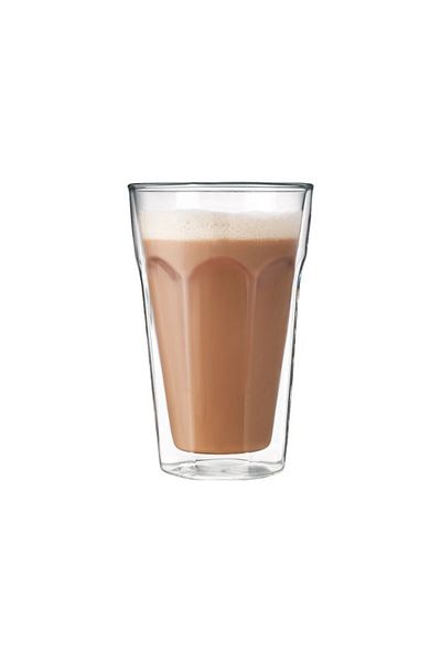 Leggno Vetro Borosilicate Double Glass Latte Glass 450ml (2Pcs)