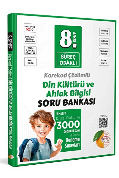 Editör Yayınevi Editör Yayınları 8. Sınıf Süreç Odaklı Din Kültürü Ve Ahlak B...