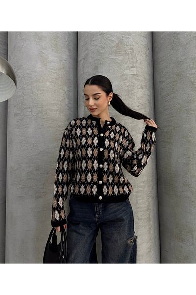 İLKCET MODA Tricotaj cu model Pitikare Cardigan damă