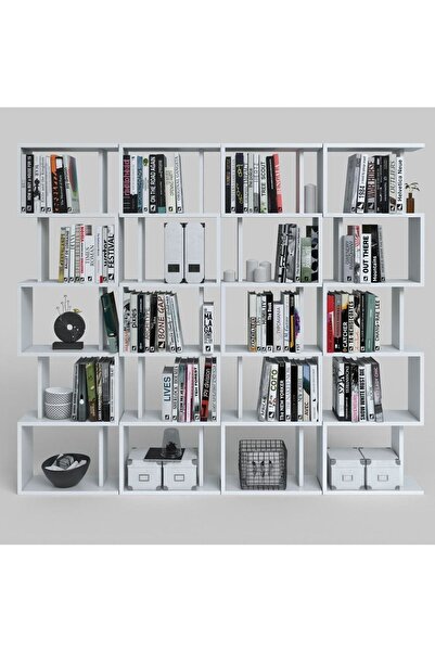 Kenzlife Kitaplık Raf Diba4 Byz 129X160X19 Banyo Kiler Ofis (M)