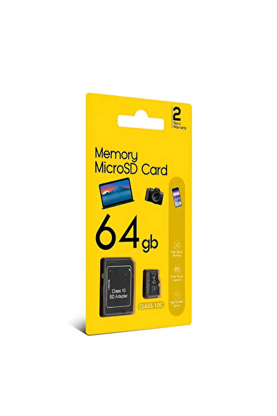 CROW'S TECH CRT 64 Gb Micro Sd 130 Mb/sn Siyah Hafıza Kartı Telefon Kamera Ta...