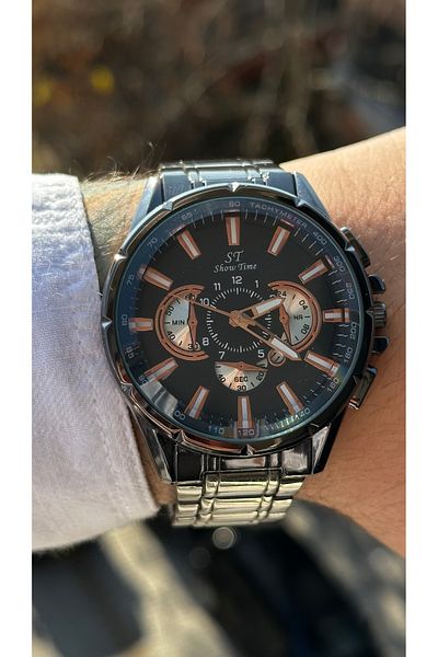 Show Time Steel Men's Wristwatch