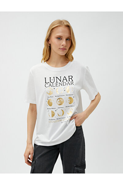 Koton Bavlněné tričko s potiskem Moon