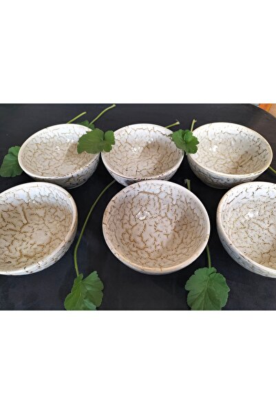 çakırın yeri Artistik çift sırlı  6 lı çorba kase