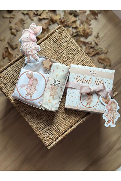 Ponpony Organik Pamuk Hediye Bebek Kiti