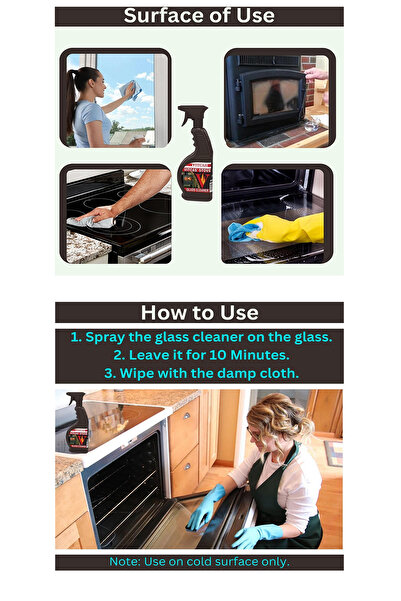 SOMINECO Şömine BBQ Soba Ocak Cam Ve Izgara Temizleyeci Spreyi 650 ml