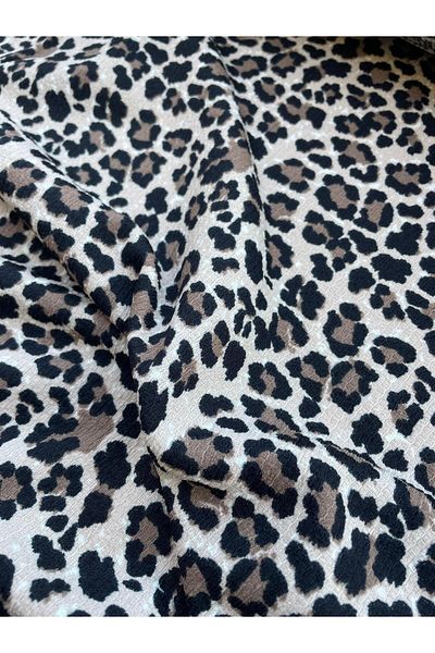 iki iplik Φανταχτερό ύφασμα με στάμπα Leopard |   Πλάτος 160 cm