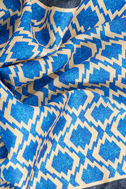 ALTINYILDIZ CLASSICS Ανδρικό μαντήλι με μπλε-λευκό σχέδιο