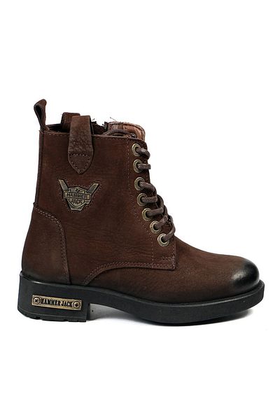 Hammer Jack Γυναικείες μπότες Nubuck καφέ χρώματος GARSON