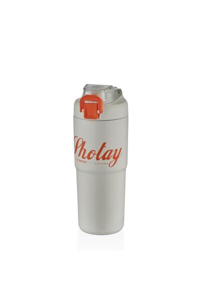 Shotay Tween 750ml White Steel Thermos Flask