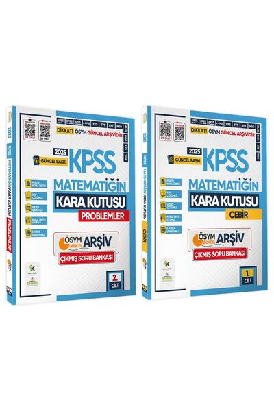 Karakutu Yayınları 2025 Kpss Matematiğin Kara Kutusu 1. Ve 2.cilt Ösym Çıkmış Soru Bankası 2li Set Dijital Çözümlü