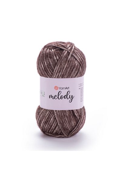 Yarnart Melody - Γυαλιστερό Χειροποίητο Νήμα Πλεξίματος Καφέ-885