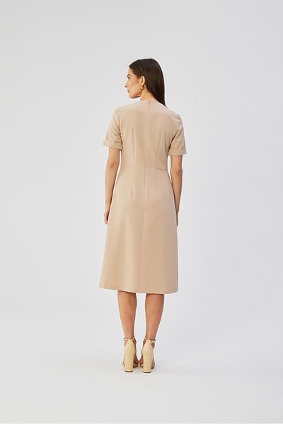 Stylove Rochie in linie A cu pliuri decorative