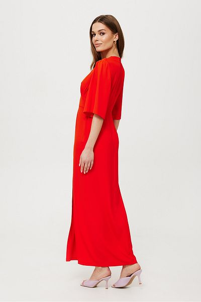 Makover Rochie maxi cu fanta pe picior