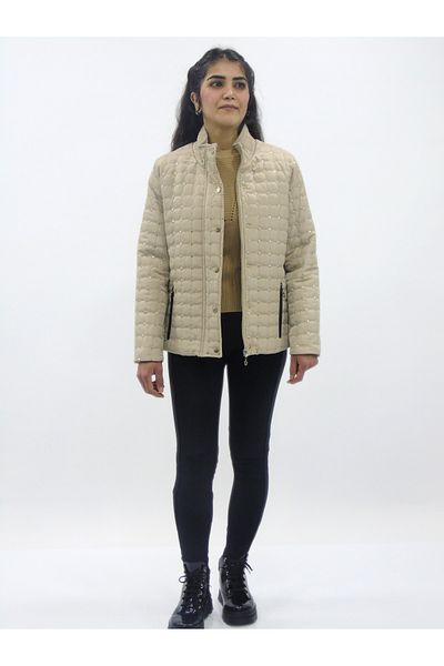 zms fashion Palton matlasat cu paiete