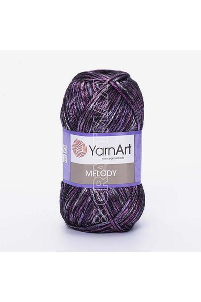 Yarnart Melody - Μαρμάρινο, Γυαλιστερό Χειροποίητο Νήμα Πλεκτομηχανής Ebruli-903