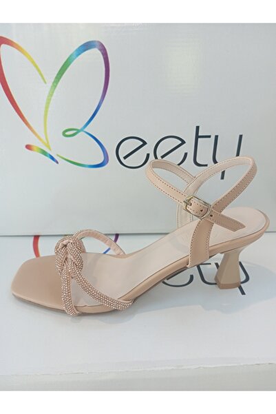 Beety 22by51.7060 nut rengi 7 cm İnce topuklu ayakkabı