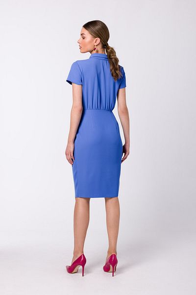 Stylove Rochie camasa cu nasturi si guler