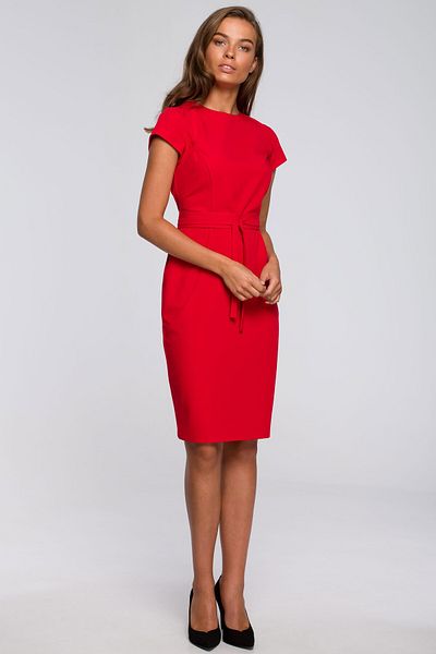 Stylove Rochie creion cu curea