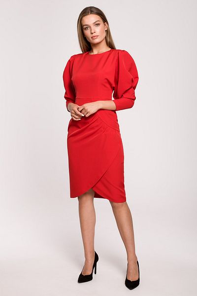 Stylove Rochie cu maneci umflate