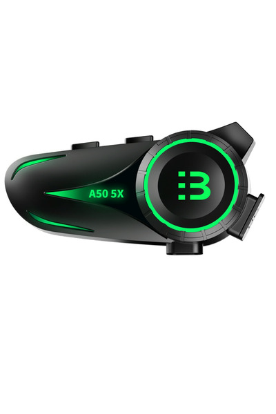 Sarftech 5X Eşleşmeli Grup Sürüş Telsizli Bluetooth 5.3 Motosiklet Kask Kulaklık Motorsiklet İntercom