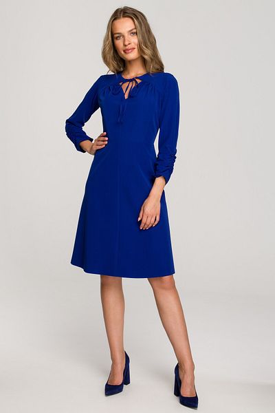 Stylove Rochie in A cu cravata in decolteu