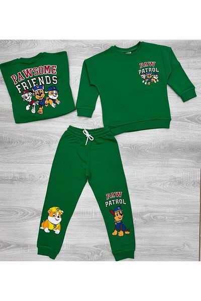 My Kids Wear Non-Raised Patterned Three Thread Set for Boy